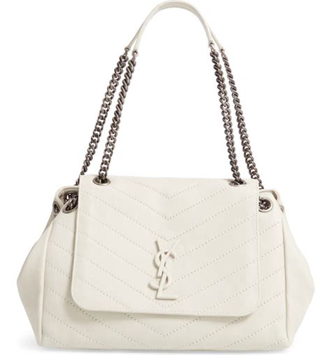 sac ysl blanc|ysl shoulder bag price.